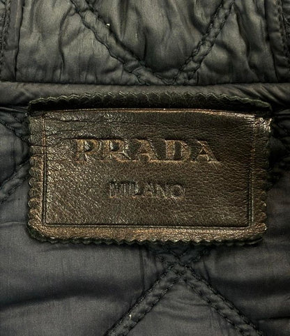 Prada Leather Jacket Quilted Men's SIZE 50 (XL) Prada