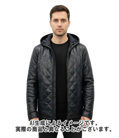 Prada Leather Jacket Quilted Men's SIZE 50 (XL) Prada