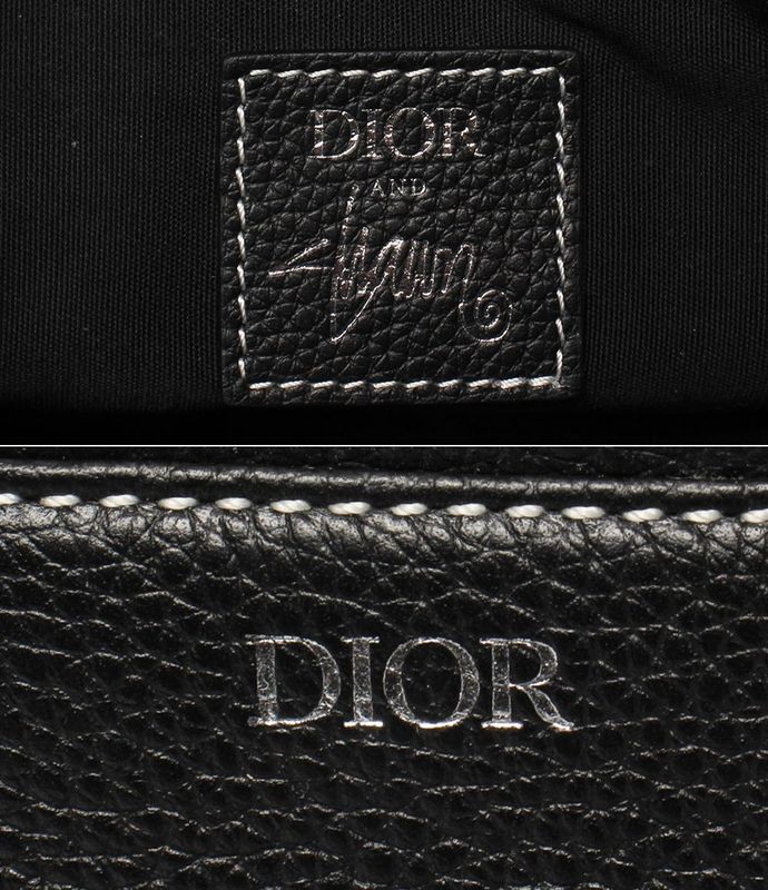 Dior Stussy Body Bag Shoulder Bag Bee Saddle Bag Men's Dior Stussy