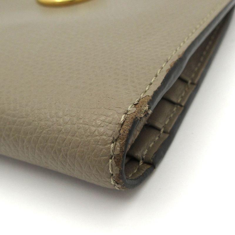 Fendi Bifold Wallet Fendi F's Fendi 8m0387 Beige Leather