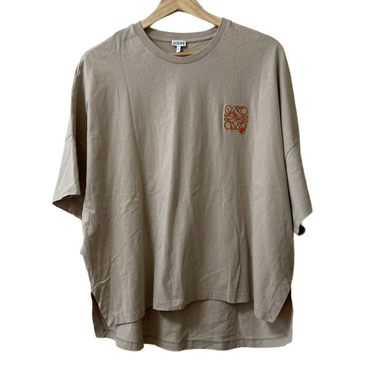 Loewe Short Sleeved T-shirt Size L Women's - Beige And Orange