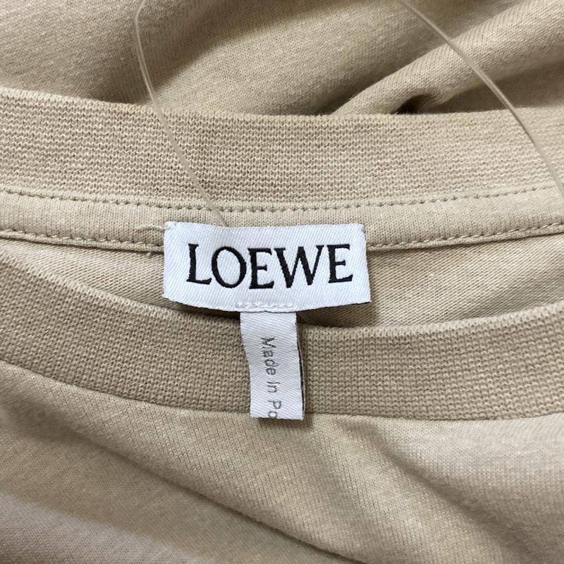 Loewe Short Sleeved T-shirt Size L Women's - Beige And Orange