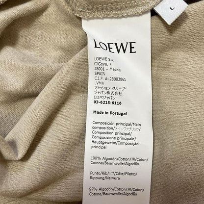 Loewe Short Sleeved T-shirt Size L Women's - Beige And Orange