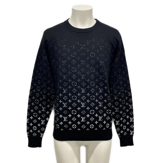 Louis Vuitton Long-sleeved Sweater Like Size S Gradient Monogram Knit Rm211q