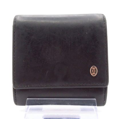 Cartier Coin Case Pasha Black Leather
