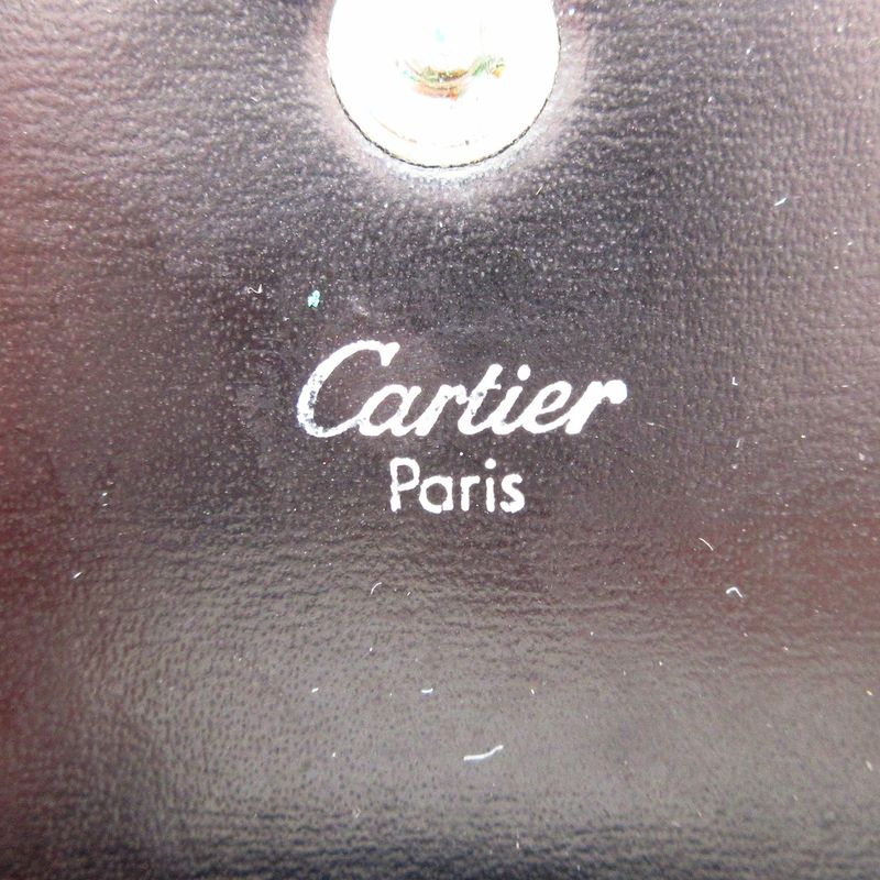 Cartier Coin Case Pasha Black Leather
