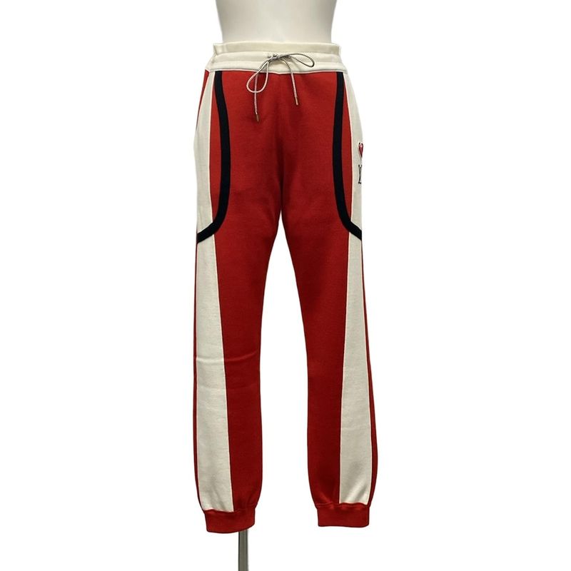 Louis Vuitton Pants Size M Women's Game On Jogging Pants Red X Black X Ivory