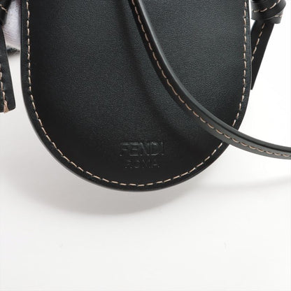 Fendi Zucca Phone Pouch Shoulder Bag Hand Tote Card Case Leather Women's EFT