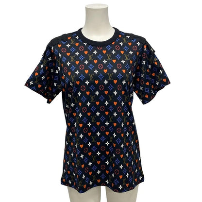 Louis Vuitton Short Sleeve T-shirt Size L Women's Game On Contrast Black And