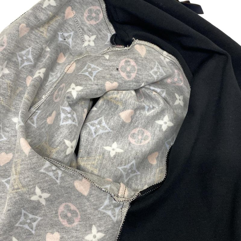 Louis Vuitton Short Sleeve T-shirt Size L Women's Game On Contrast Black And