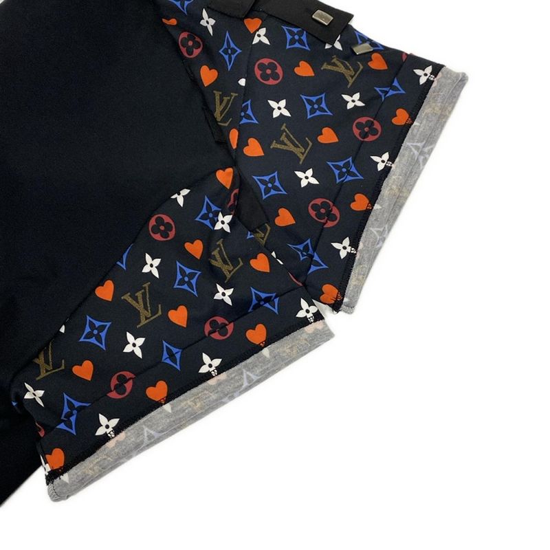 Louis Vuitton Short Sleeve T-shirt Size L Women's Game On Contrast Black And