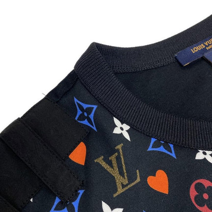 Louis Vuitton Short Sleeve T-shirt Size L Women's Game On Contrast Black And