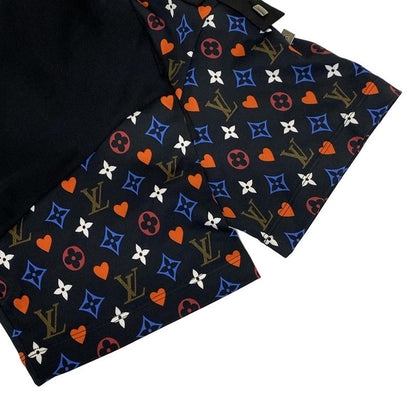 Louis Vuitton Short Sleeve T-shirt Size L Women's Game On Contrast Black And