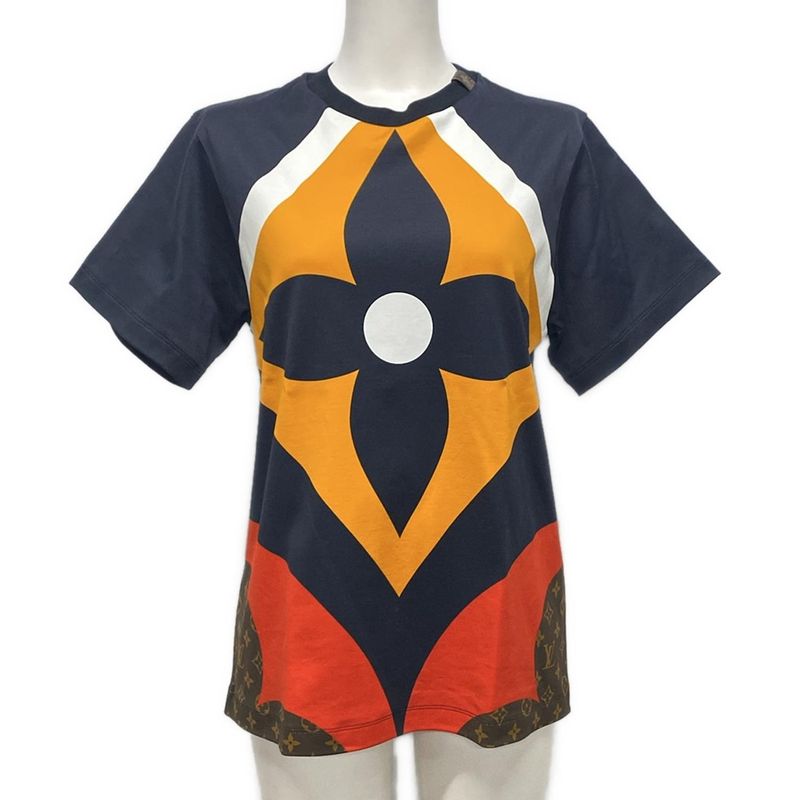 Louis Vuitton Short Sleeve T-shirt Size L Women's Game On Giant Monogram Flower