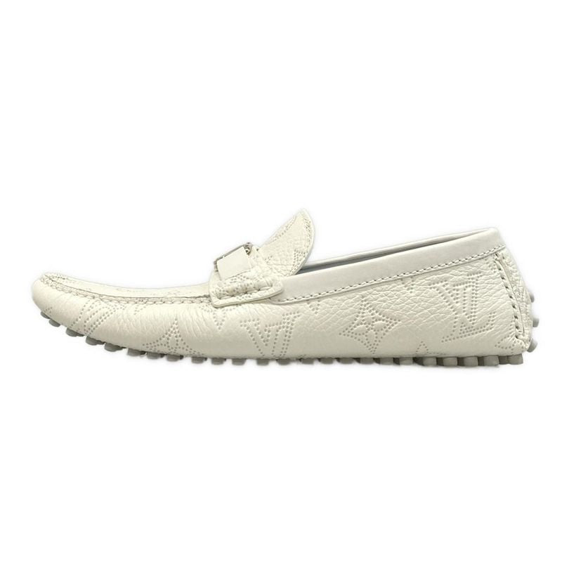 Louis Vuitton Driving Shoes 7 1 2 Men's Hockenheim Line Moccasins White And