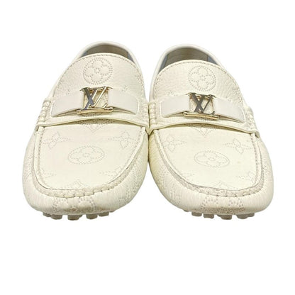 Louis Vuitton Driving Shoes 7 1 2 Men's Hockenheim Line Moccasins White And