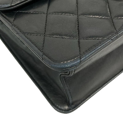 Chanel Shoulder Bag Matelasse Dark Navy Gold Hardware Chain Shoulder Push Lock