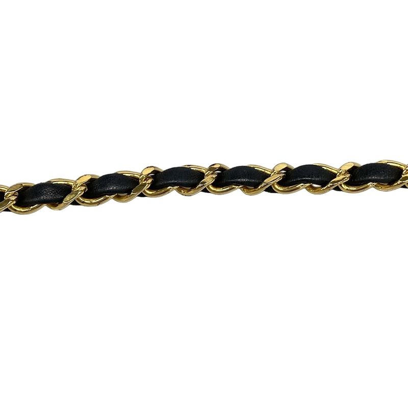 Chanel Shoulder Bag Matelasse Dark Navy Gold Hardware Chain Shoulder Push Lock