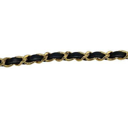 Chanel Shoulder Bag Matelasse Dark Navy Gold Hardware Chain Shoulder Push Lock