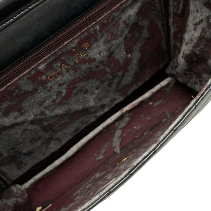 Chanel Shoulder Bag Matelasse Dark Navy Gold Hardware Chain Shoulder Push Lock