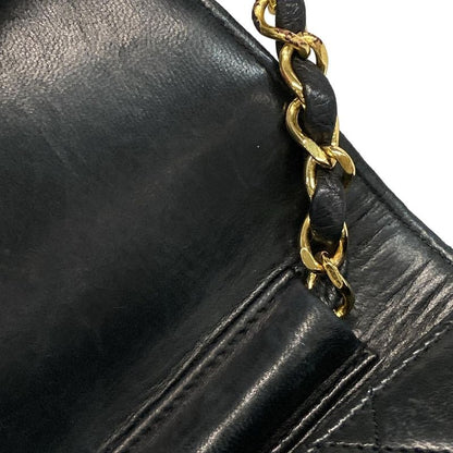 Chanel Shoulder Bag Matelasse Dark Navy Gold Hardware Chain Shoulder Push Lock