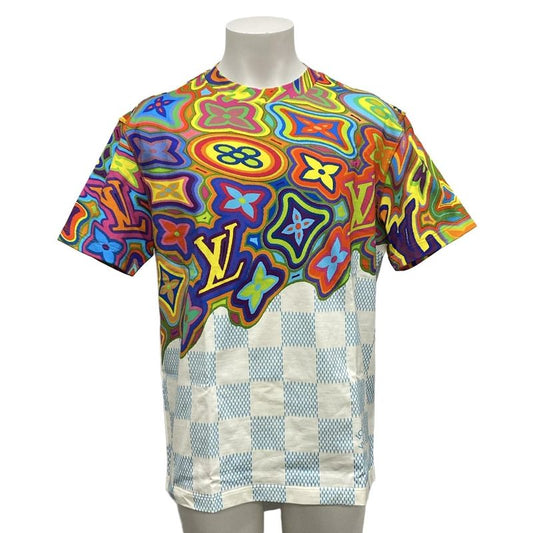 Louis Vuitton Short Sleeve T Shirt Size M Similar Printed Damier LVT Shirt