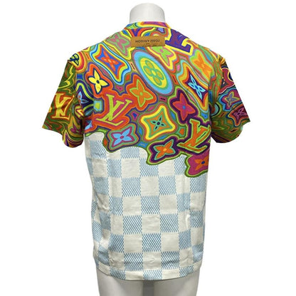Louis Vuitton Short Sleeve T Shirt Size M Similar Printed Damier LVT Shirt