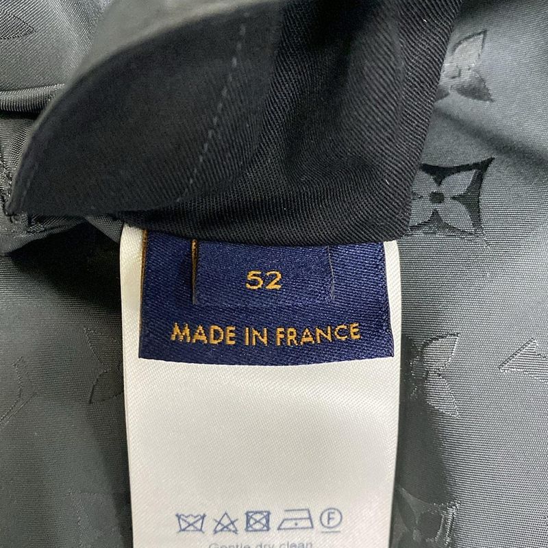 Louis Vuitton Down Jacket Size 52 Mens - Hfb47wghk Dark Gray And Khaki Long