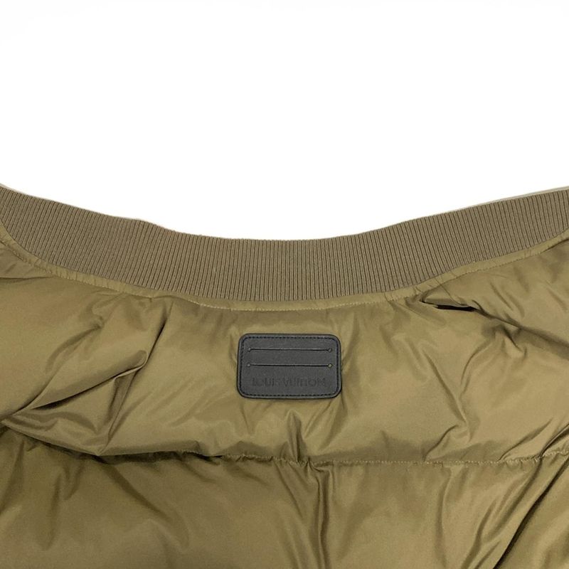 Louis Vuitton Down Jacket Size 52 Mens - Hfb47wghk Dark Gray And Khaki Long