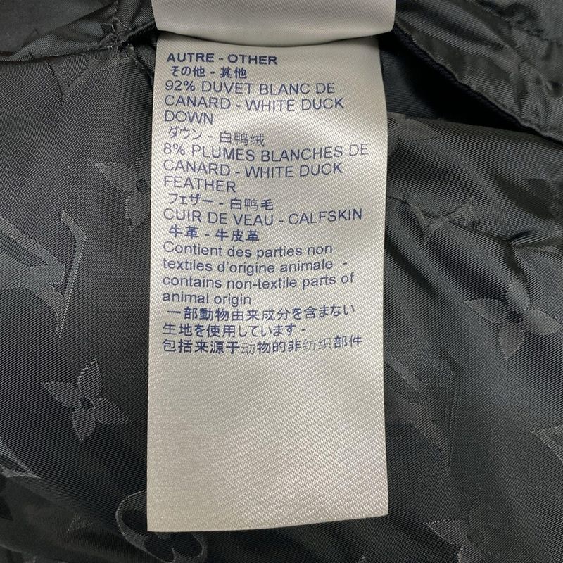 Louis Vuitton Down Jacket Size 52 Mens - Hfb47wghk Dark Gray And Khaki Long