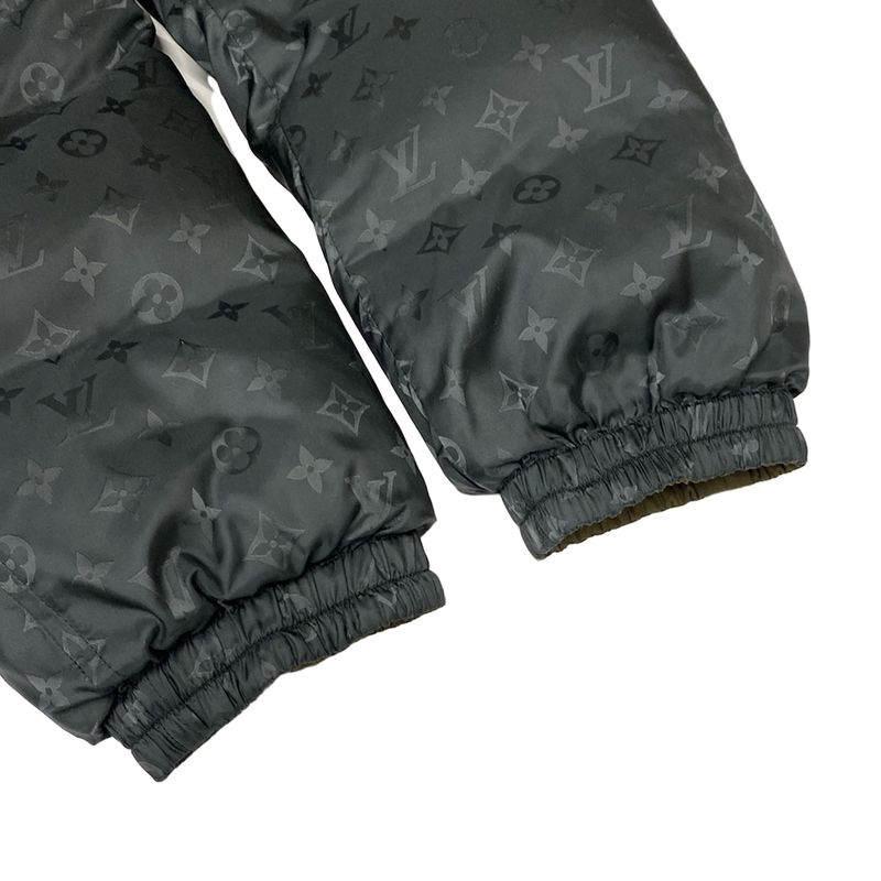 Louis Vuitton Down Jacket Size 52 Mens - Hfb47wghk Dark Gray And Khaki Long