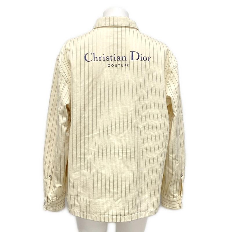 DIOR Christian Dior Blouson Size 52 Men's - 033d490j318x Ivory X Dark Navy