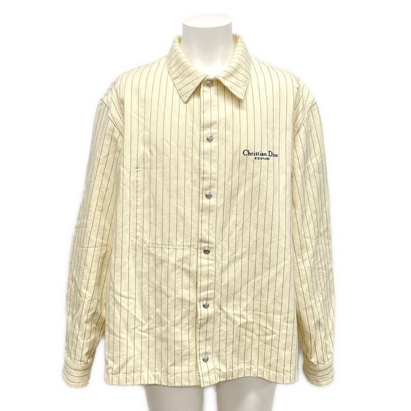 DIOR Christian Dior Blouson Size 52 Men's - 033d490j318x Ivory X Dark Navy