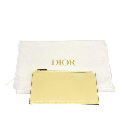 DIOR Christian Dior Wallet Saddle Wallet S5614cceh Light Yellow Chain Wallet