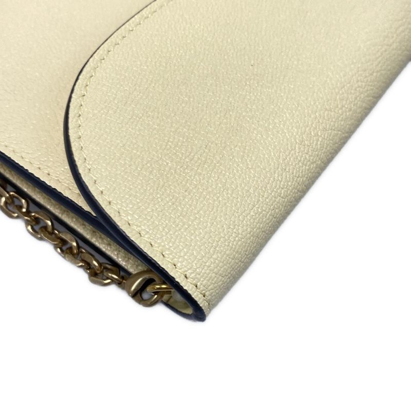 DIOR Christian Dior Wallet Saddle Wallet S5614cceh Light Yellow Chain Wallet