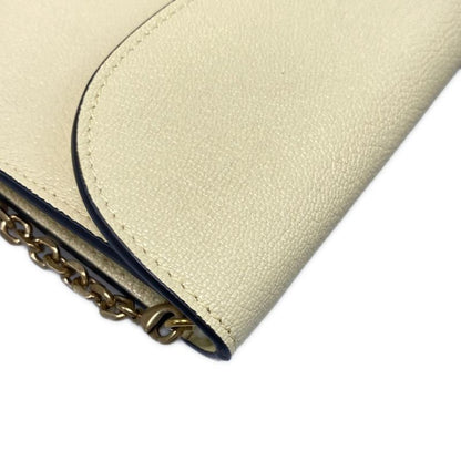 DIOR Christian Dior Wallet Saddle Wallet S5614cceh Light Yellow Chain Wallet