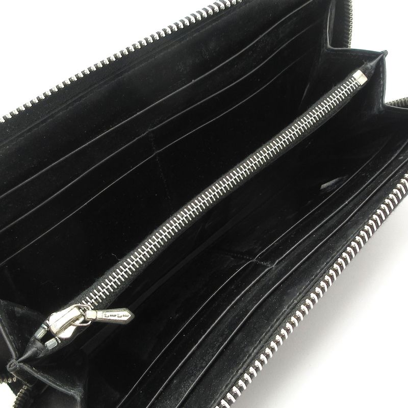 Bvlgari Long Wallet - Dark Gray Round Zipper