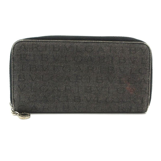 Bvlgari Long Wallet - Dark Gray Round Zipper