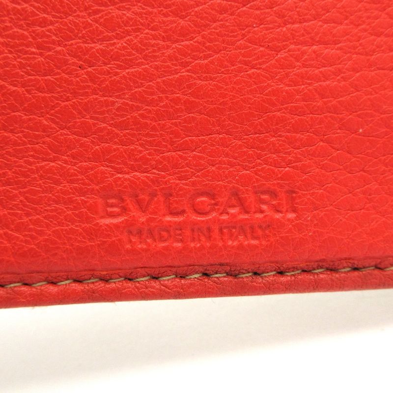 Bvlgari Long Wallet - Light Brown And Orange Leather