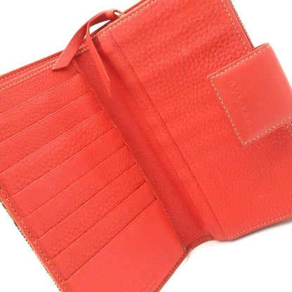 Bvlgari Long Wallet - Light Brown And Orange Leather
