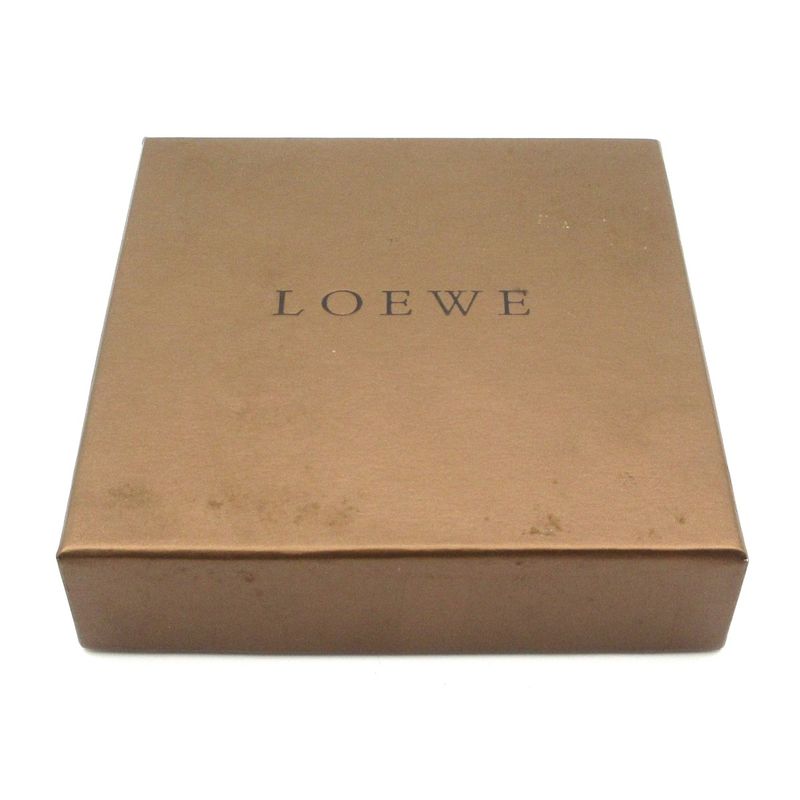 Loewe W Hook Wallet - Beige Leather