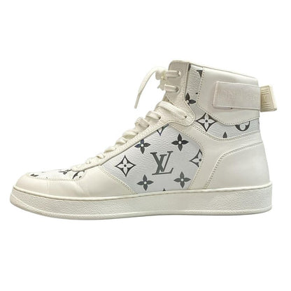 Louis Vuitton Sneakers 8 - White And Silver High Cut Leather