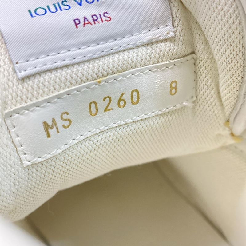 Louis Vuitton Sneakers 8 - White And Silver High Cut Leather