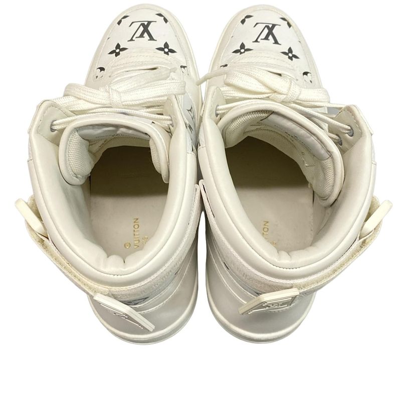 Louis Vuitton Sneakers 8 - White And Silver High Cut Leather