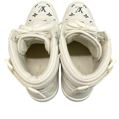 Louis Vuitton Sneakers 8 - White And Silver High Cut Leather