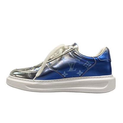 Louis Vuitton Sneakers 7 1 2 - Silver And Blue Leather