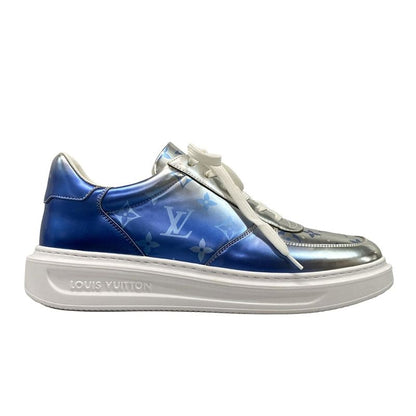 Louis Vuitton Sneakers 7 1 2 - Silver And Blue Leather