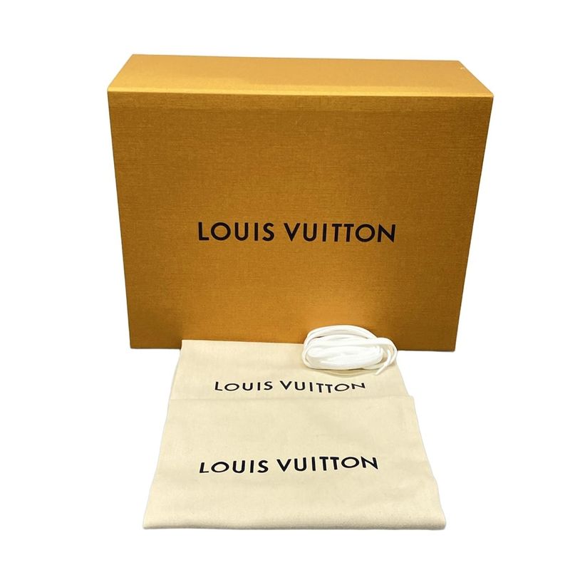 Louis Vuitton Sneakers 7 1 2 - Silver And Blue Leather