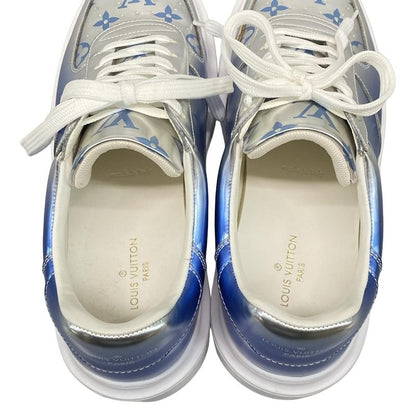Louis Vuitton Sneakers 7 1 2 - Silver And Blue Leather