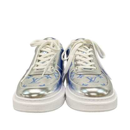 Louis Vuitton Sneakers 7 1 2 - Silver And Blue Leather